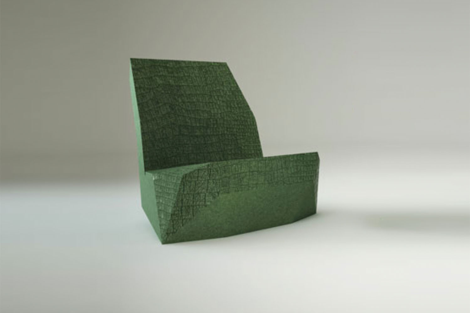Taporo fabrication fauteuils urbains Pablo Reinoso en BEFUP imitation croco